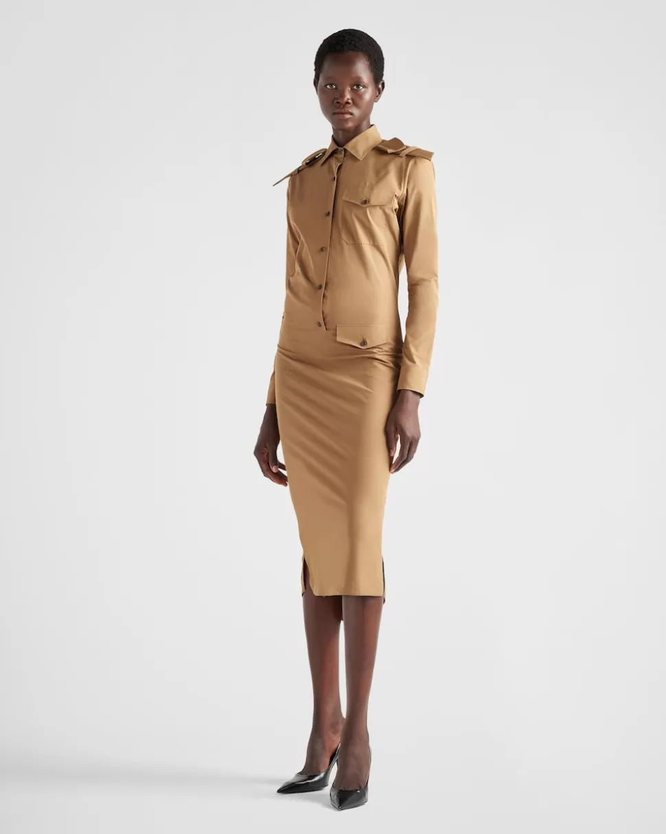 Prada Vestido De Popelín^Mujer VESTIDOS