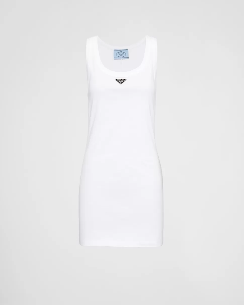 Prada Vestido De Punto Acanalado^Mujer VESTIDOS