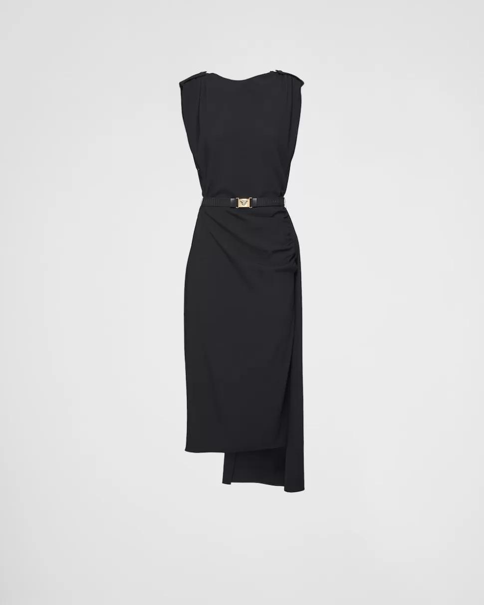 Prada Vestido De Sablé^Mujer VESTIDOS