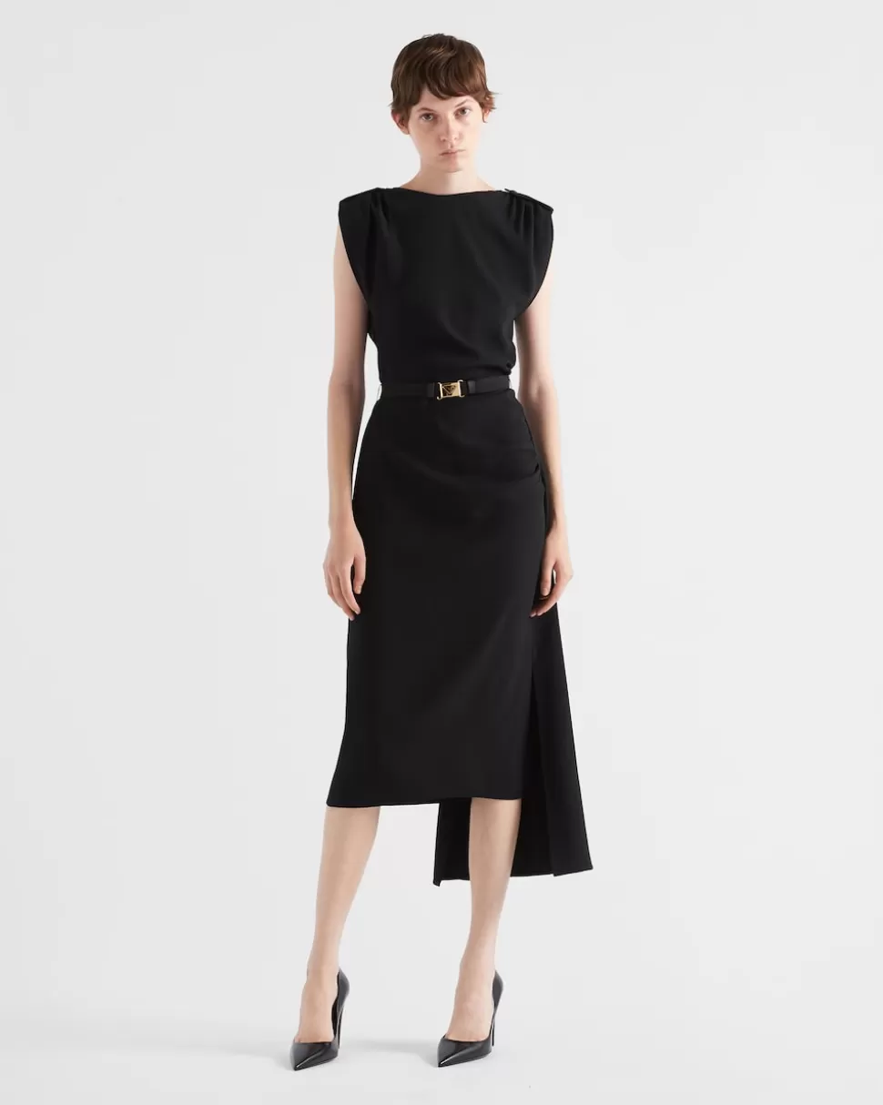 Prada Vestido De Sablé^Mujer VESTIDOS