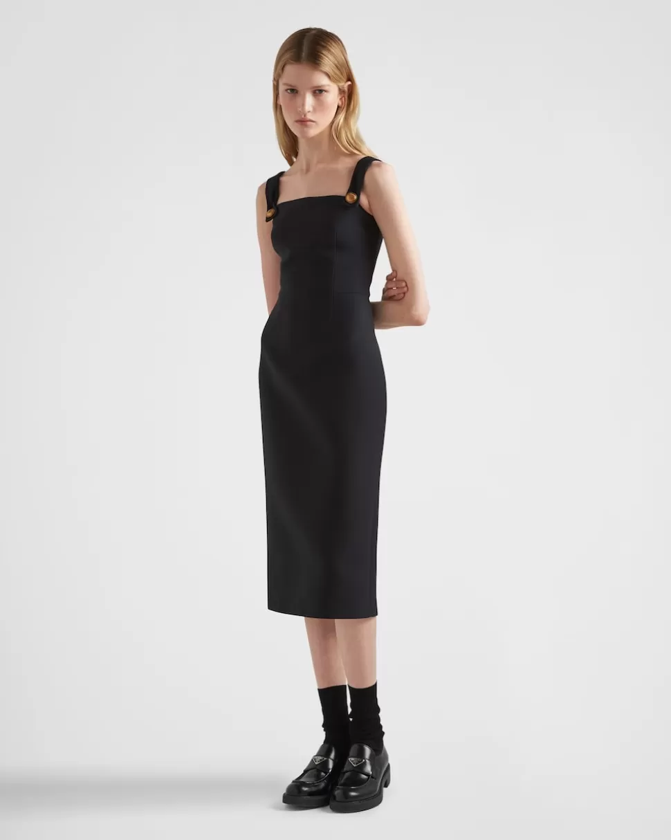 Prada Vestido De Tricotina^Mujer VESTIDOS