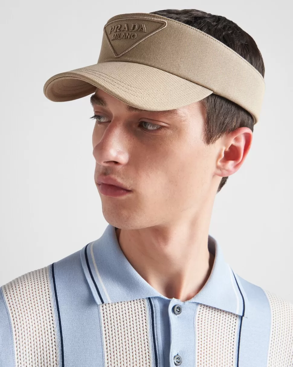 Prada Visera De Dril^Hombre SOMBREROS Y GUANTES