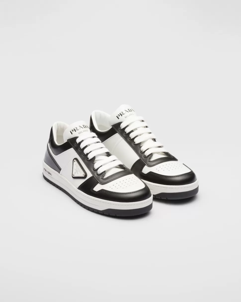 Prada Zapatillas Downtown De Piel Perforada^Mujer ZAPATILLAS DEPORTIVAS