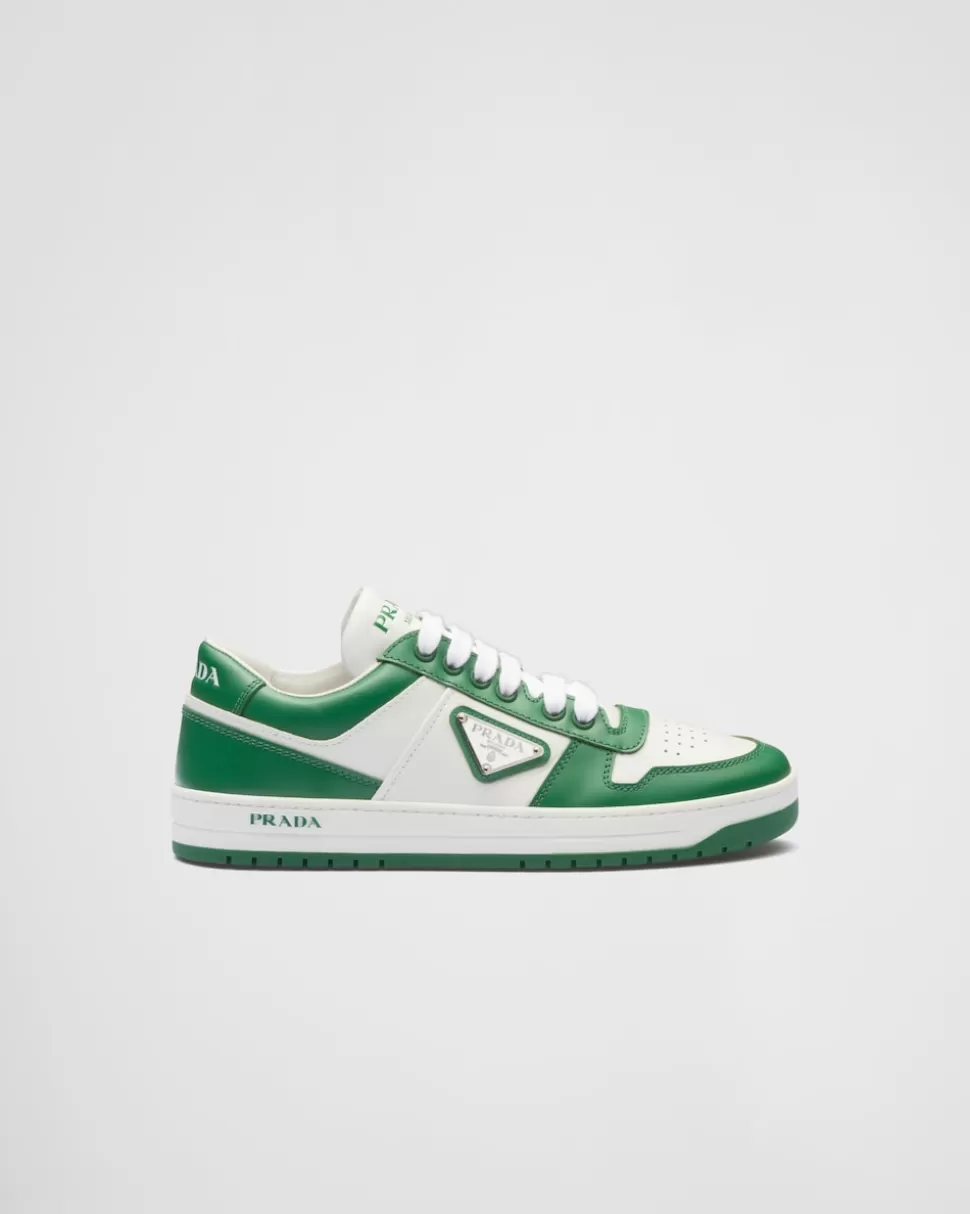 Prada Zapatillas Downtown De Piel Perforada^Mujer ZAPATILLAS DEPORTIVAS