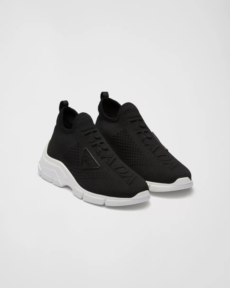 Prada Zapatillas Tipo Calcetín De Punto^Mujer ZAPATILLAS DEPORTIVAS