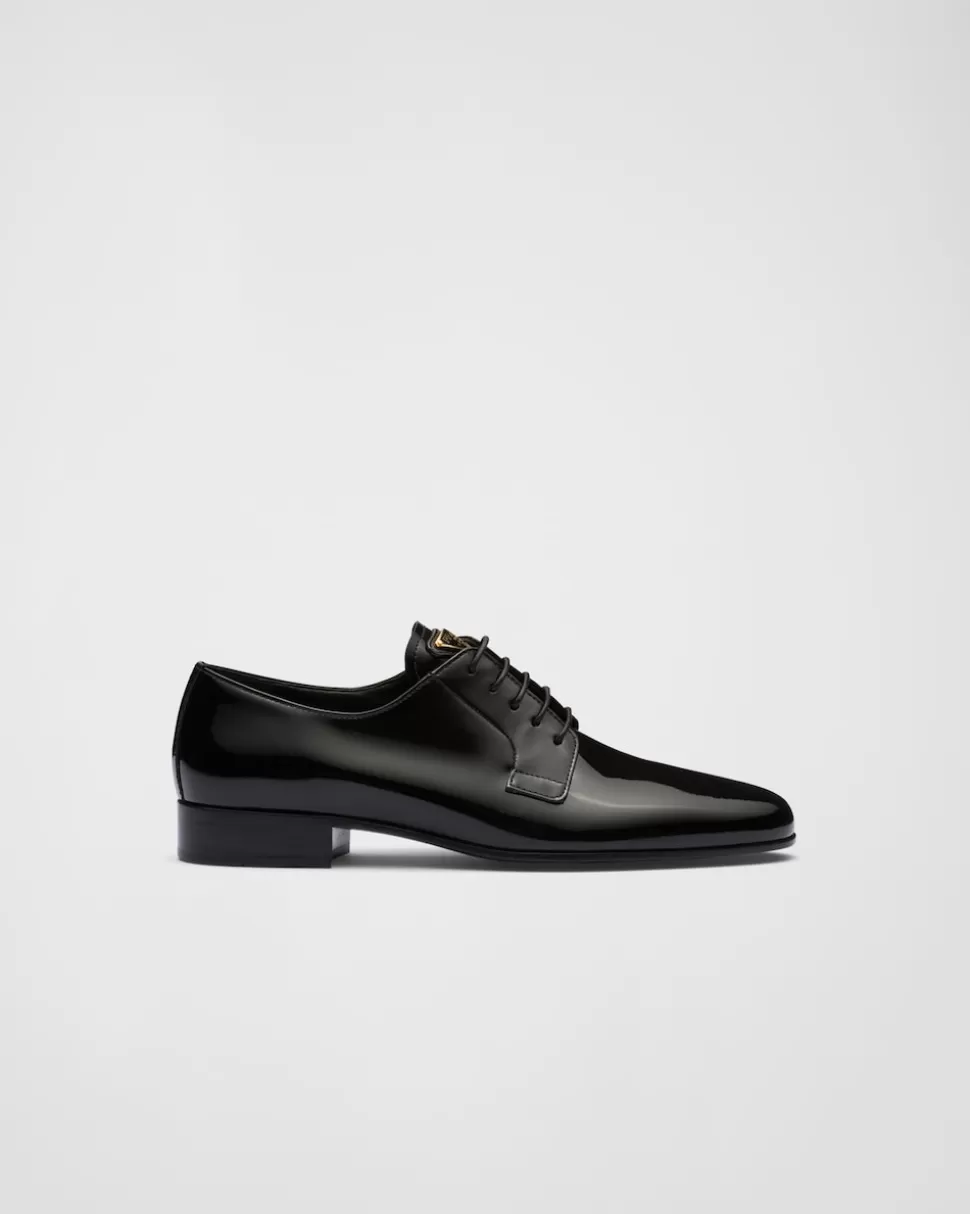 Prada Zapatos De Charol Con Cordones^Mujer ZAPATOS CON CORDONES