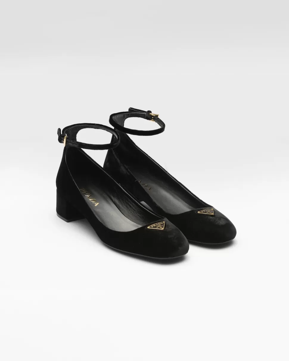 Prada Zapatos De Salón De Terciopelo^Mujer ZAPATOS DE SALÓN Y BAILARINAS