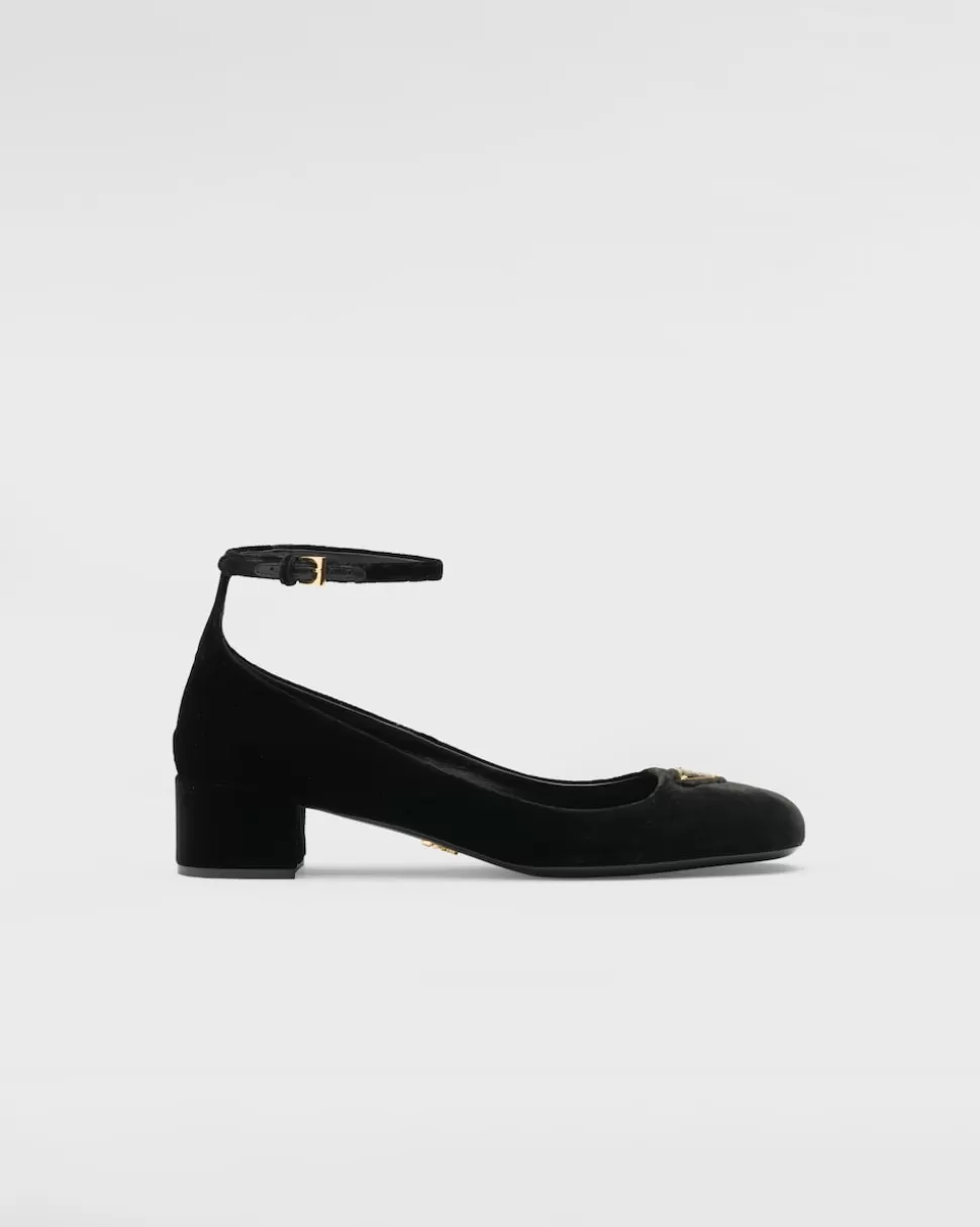 Prada Zapatos De Salón De Terciopelo^Mujer ZAPATOS DE SALÓN Y BAILARINAS