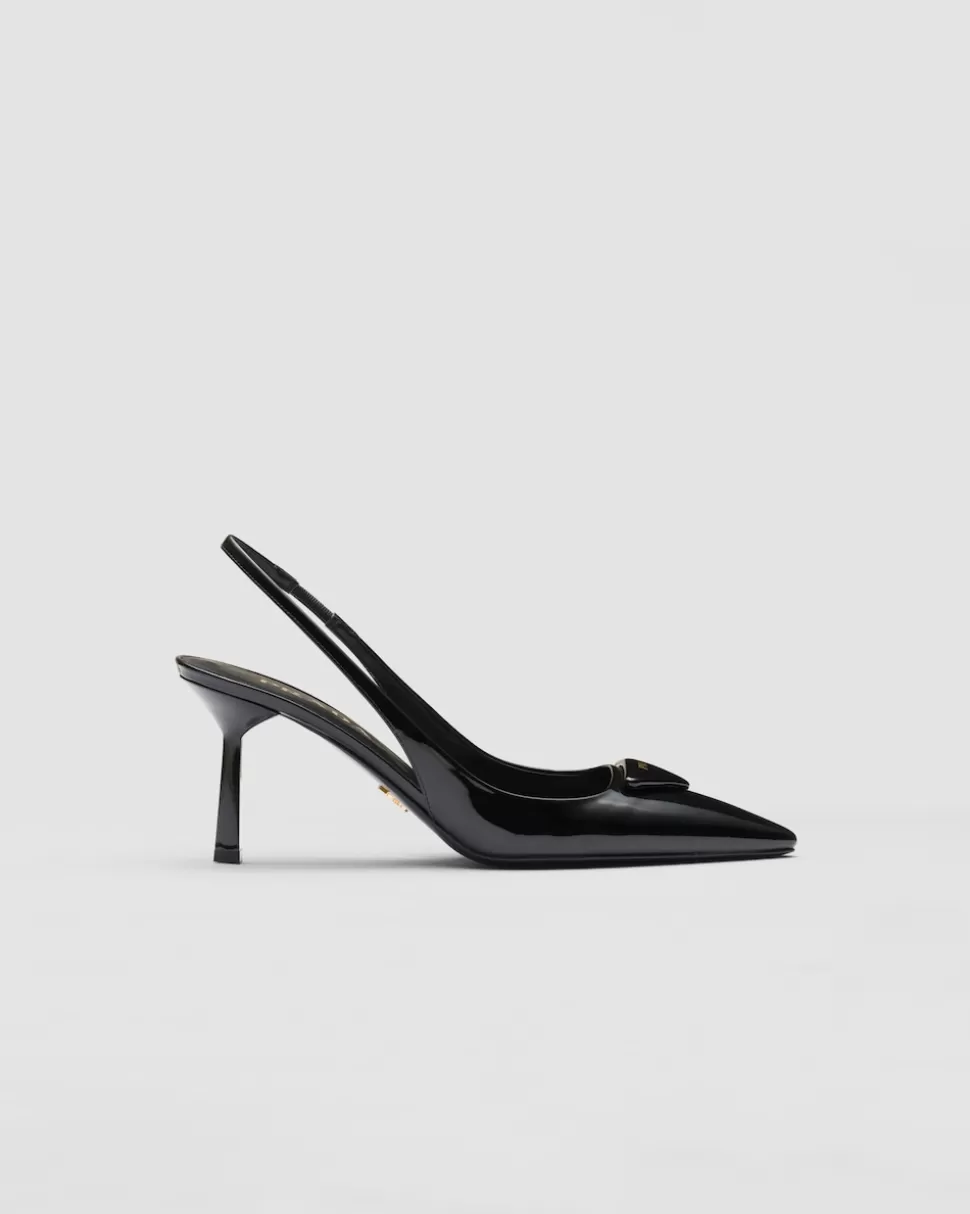 Prada Zapatos De Salón Destalonados De Charol^Mujer ZAPATOS DE SALÓN Y BAILARINAS