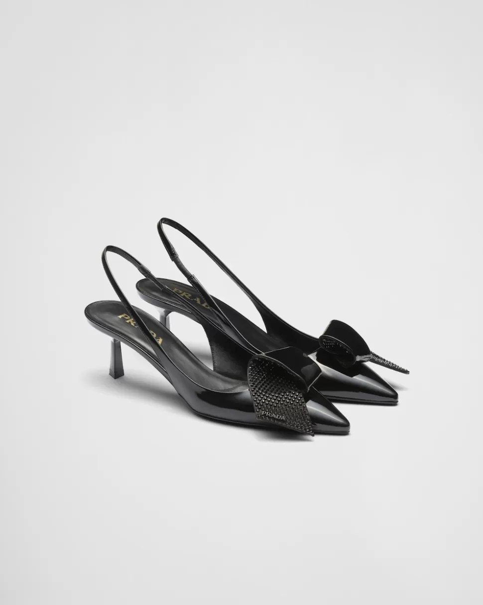 Prada Zapatos De Salón Destalonados De Charol^Mujer ZAPATOS DE SALÓN Y BAILARINAS
