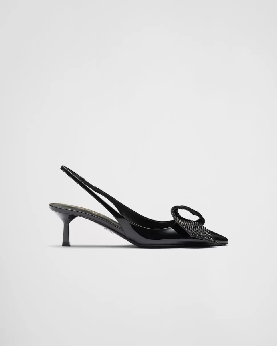 Prada Zapatos De Salón Destalonados De Charol^Mujer ZAPATOS DE SALÓN Y BAILARINAS