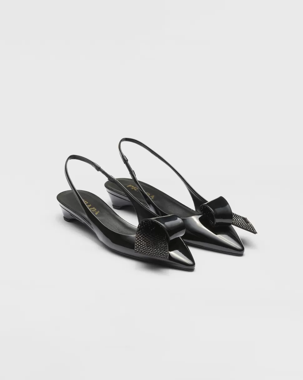 Prada Zapatos De Salón Destalonados De Charol^Mujer ZAPATOS DE SALÓN Y BAILARINAS