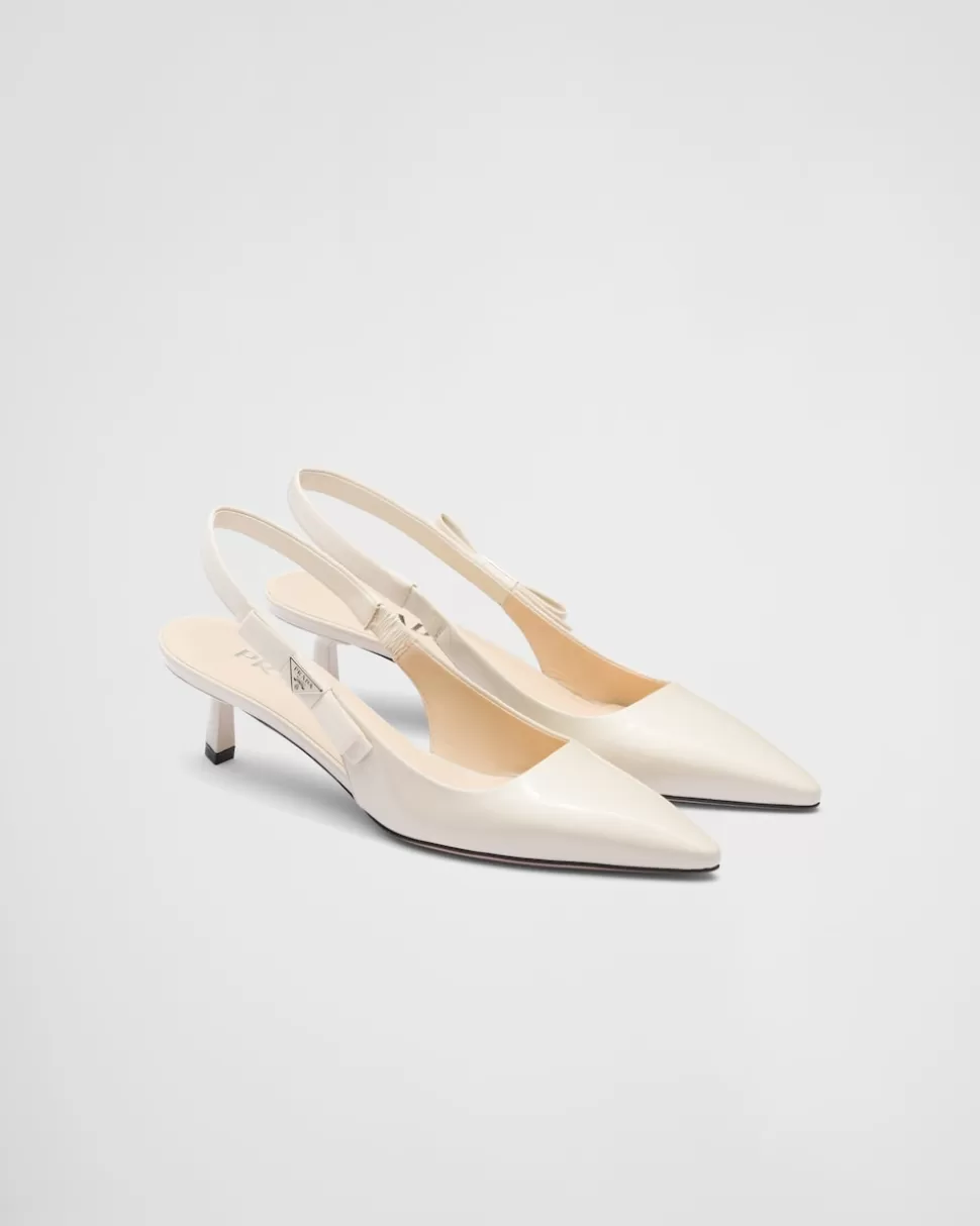 Prada Zapatos De Salón Destalonados De Charol^Mujer ZAPATOS DE SALÓN Y BAILARINAS