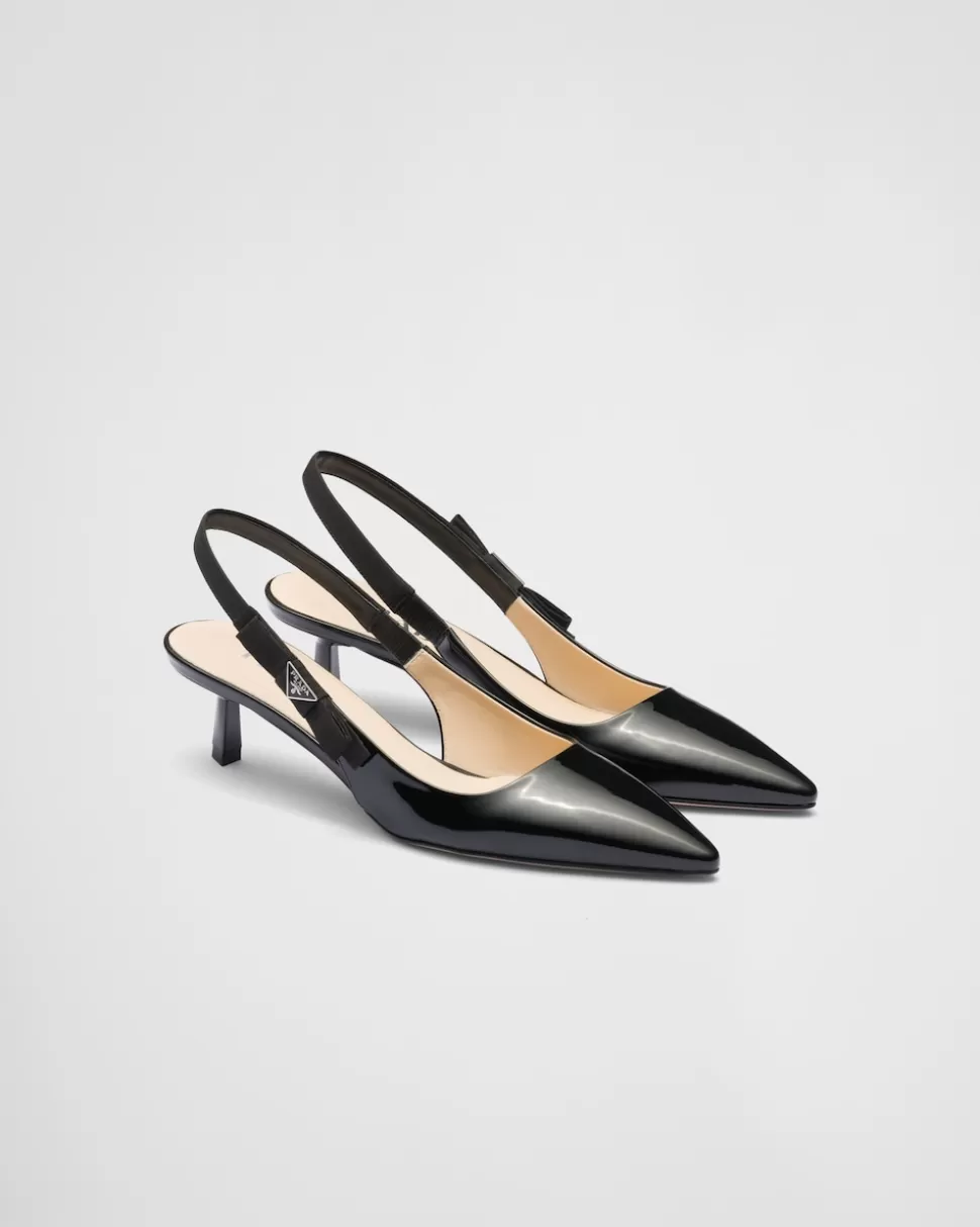 Prada Zapatos De Salón Destalonados De Charol^Mujer ZAPATOS DE SALÓN Y BAILARINAS