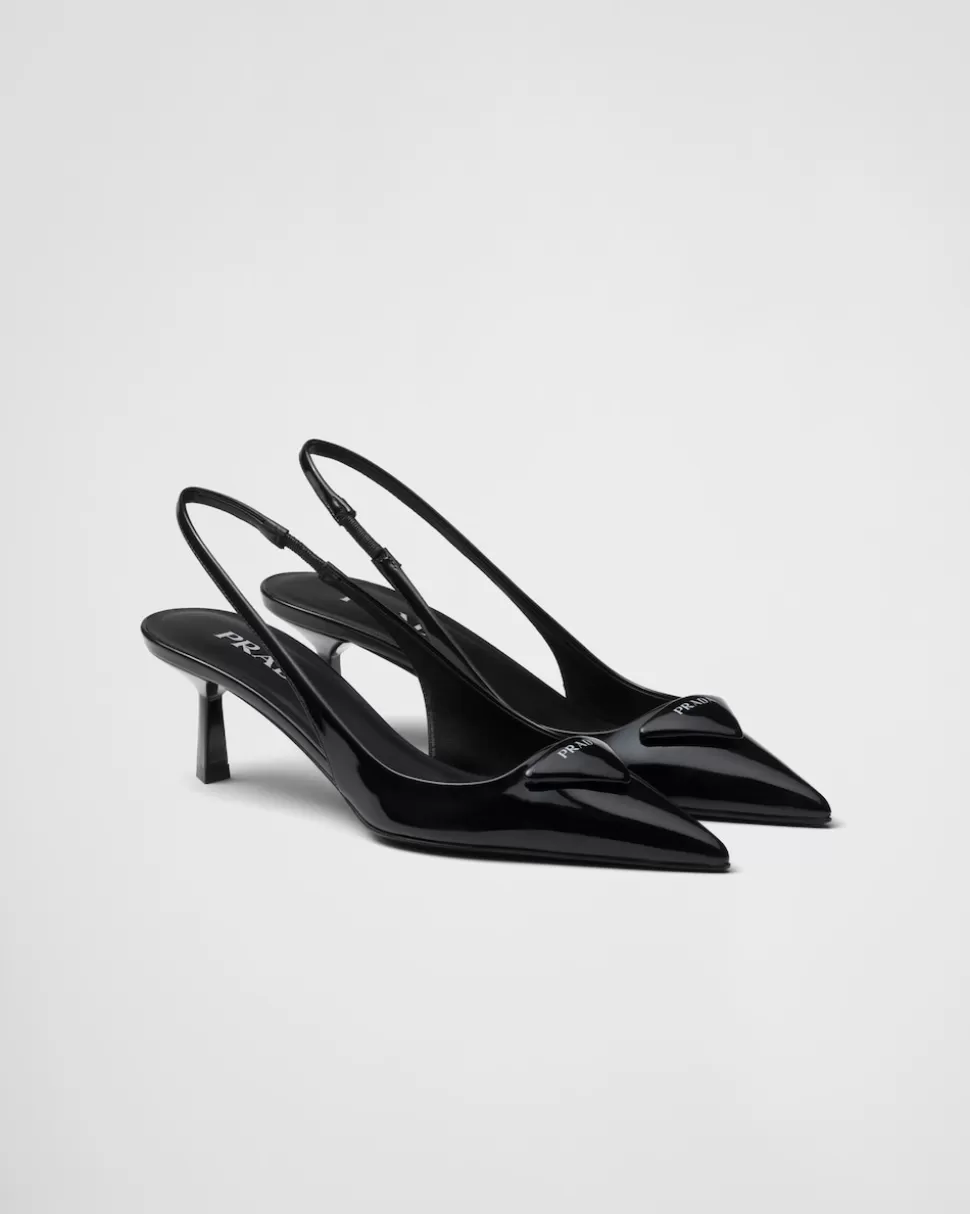 Prada Zapatos De Salón Destalonados De Charol^Mujer ZAPATOS DE SALÓN Y BAILARINAS