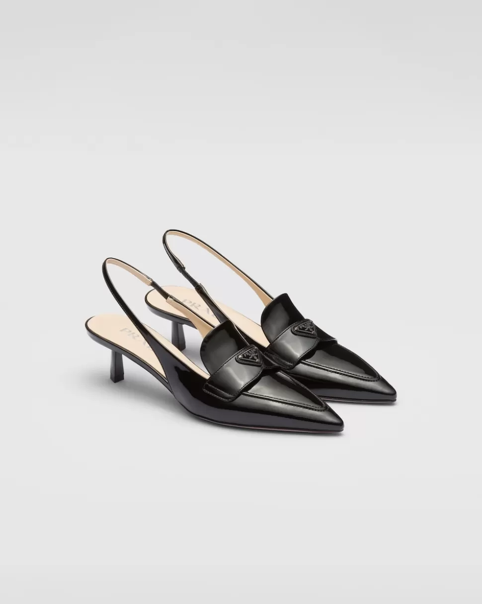Prada Zapatos De Salón Destalonados De Charol^Mujer ZAPATOS DE SALÓN Y BAILARINAS