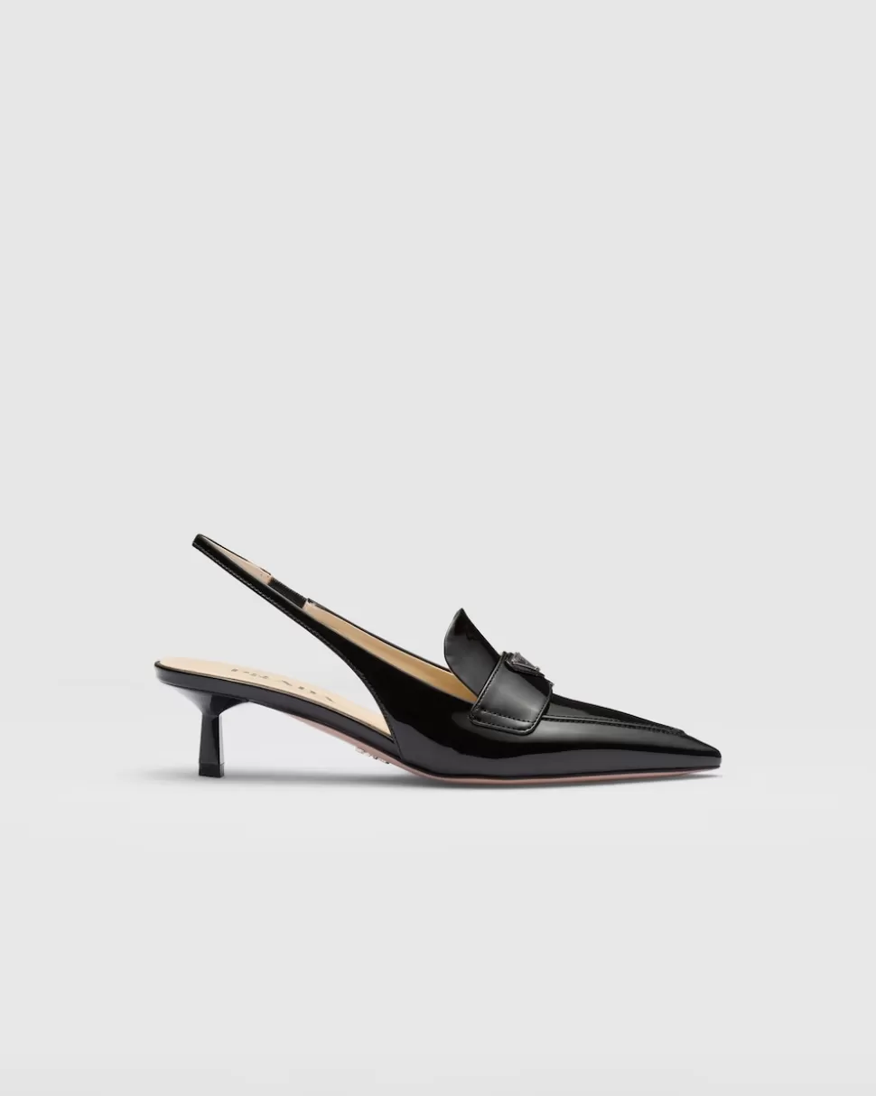 Prada Zapatos De Salón Destalonados De Charol^Mujer ZAPATOS DE SALÓN Y BAILARINAS
