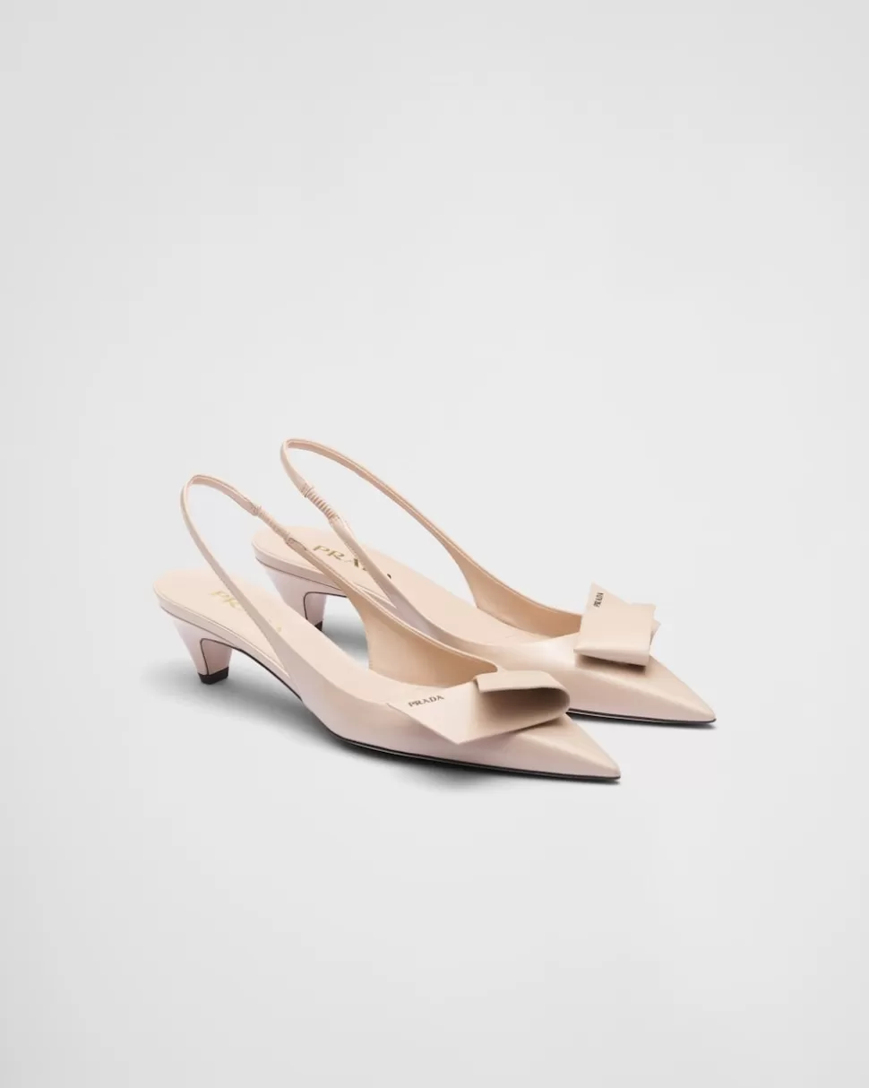Prada Zapatos De Salón Destalonados De Piel Cepillada^Mujer ZAPATOS DE SALÓN Y BAILARINAS