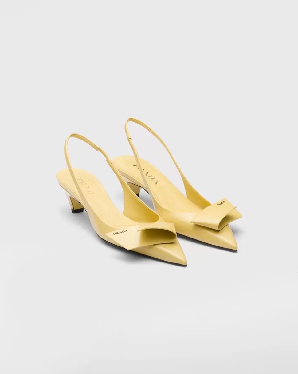 Prada Zapatos De Salón Destalonados De Piel Cepillada^Mujer ZAPATOS DE SALÓN Y BAILARINAS