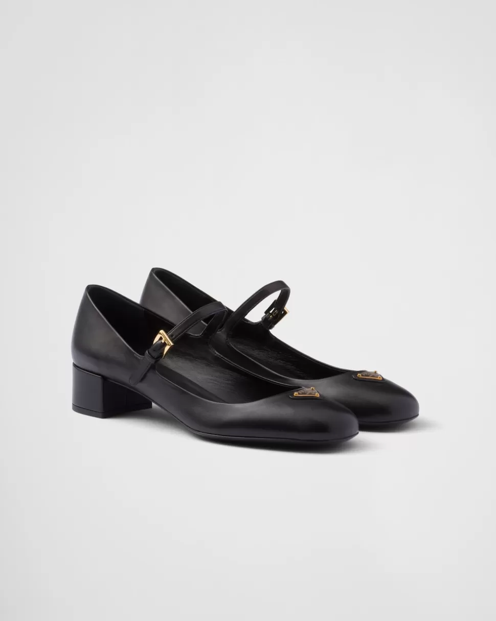 Prada Zapatos De Salón Mary Jane De Napa^Mujer ZAPATOS DE SALÓN Y BAILARINAS