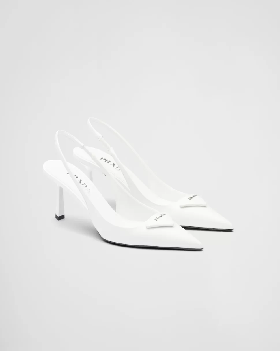 Prada Zapatos De Salón Slingbacks En Piel Cepillada^Mujer ZAPATOS DE SALÓN Y BAILARINAS