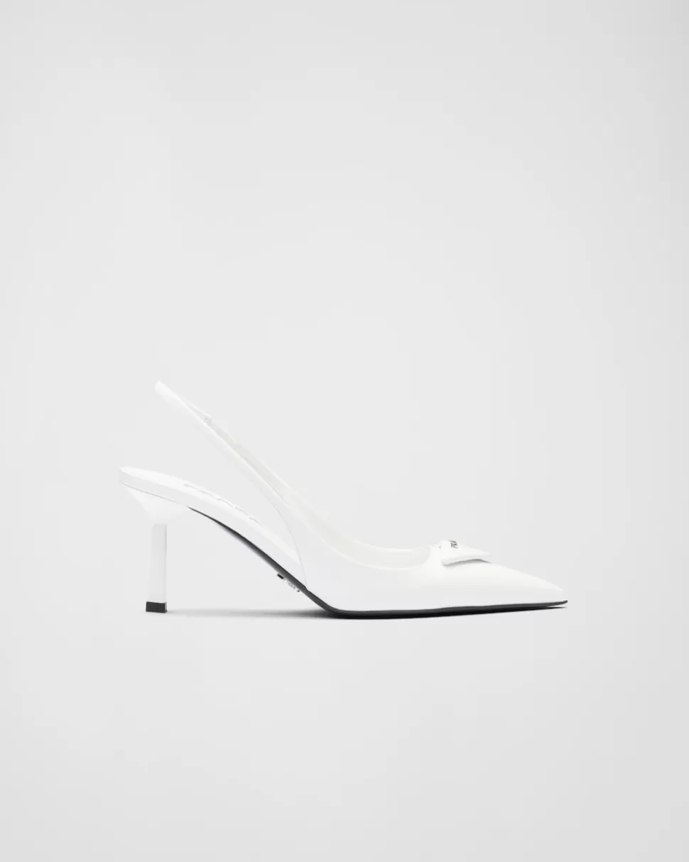 Prada Zapatos De Salón Slingbacks En Piel Cepillada^Mujer ZAPATOS DE SALÓN Y BAILARINAS