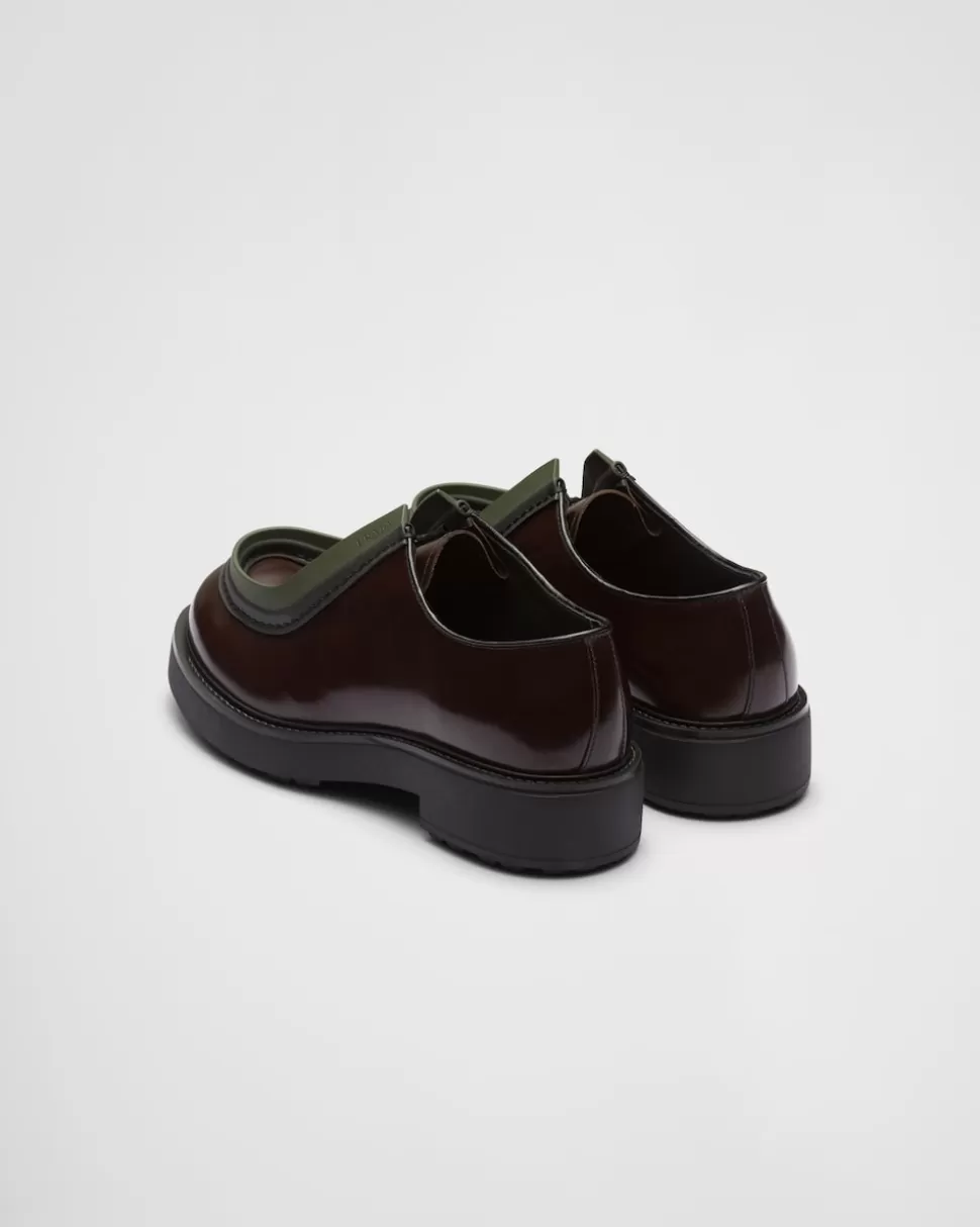Prada Zapatos Diapason Con Cordones De Piel Mate Y Cepillada^Hombre ZAPATOS CON CORDONES