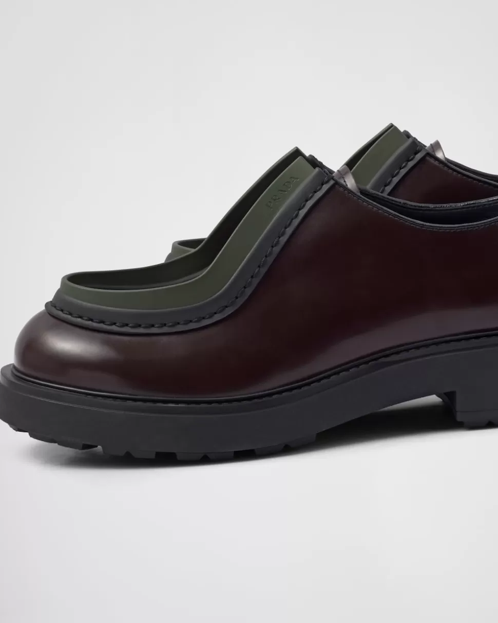 Prada Zapatos Diapason Con Cordones De Piel Mate Y Cepillada^Hombre ZAPATOS CON CORDONES