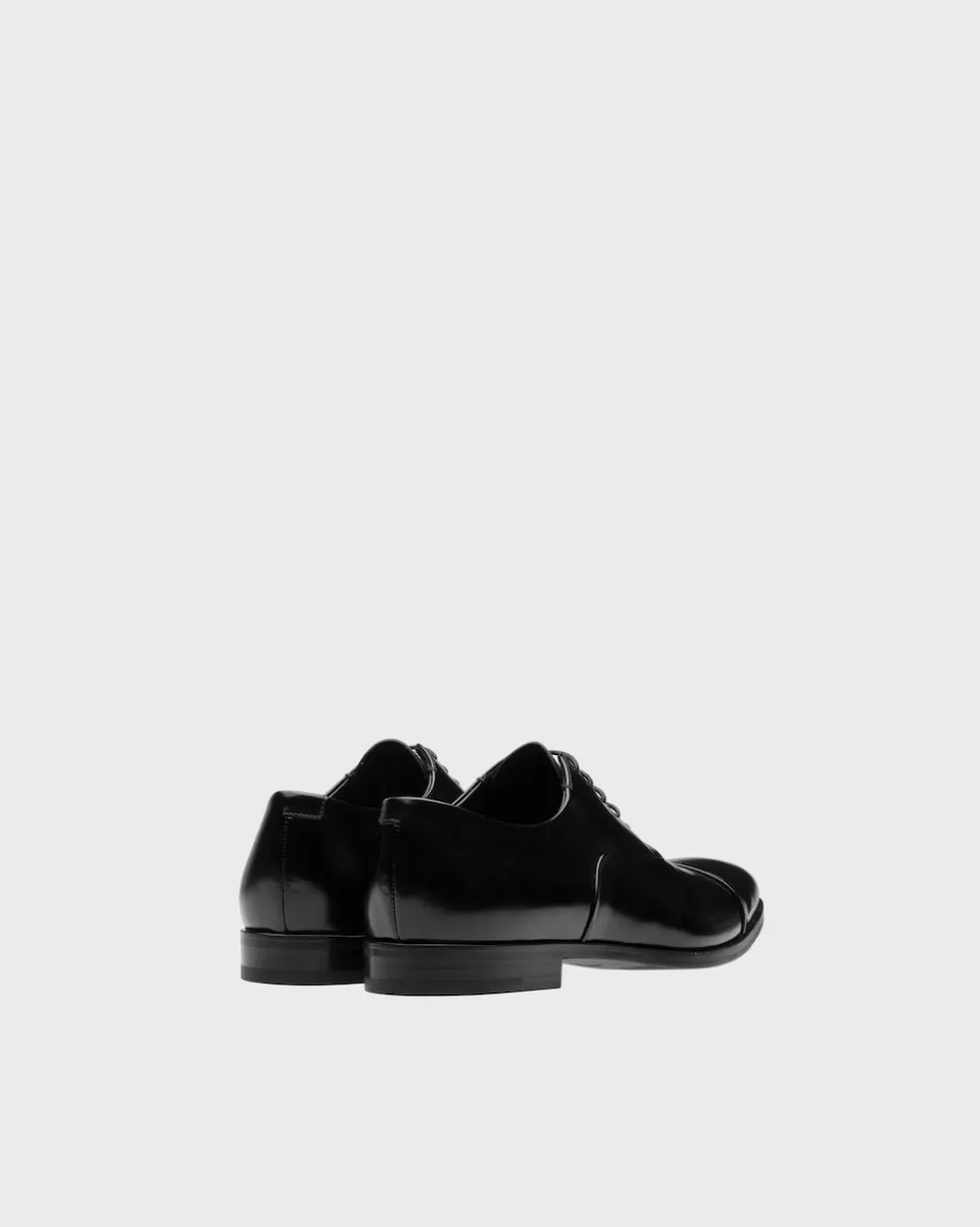 Prada Zapatos Oxford De Piel Cepillada Con Cordones^Hombre ZAPATOS CON CORDONES