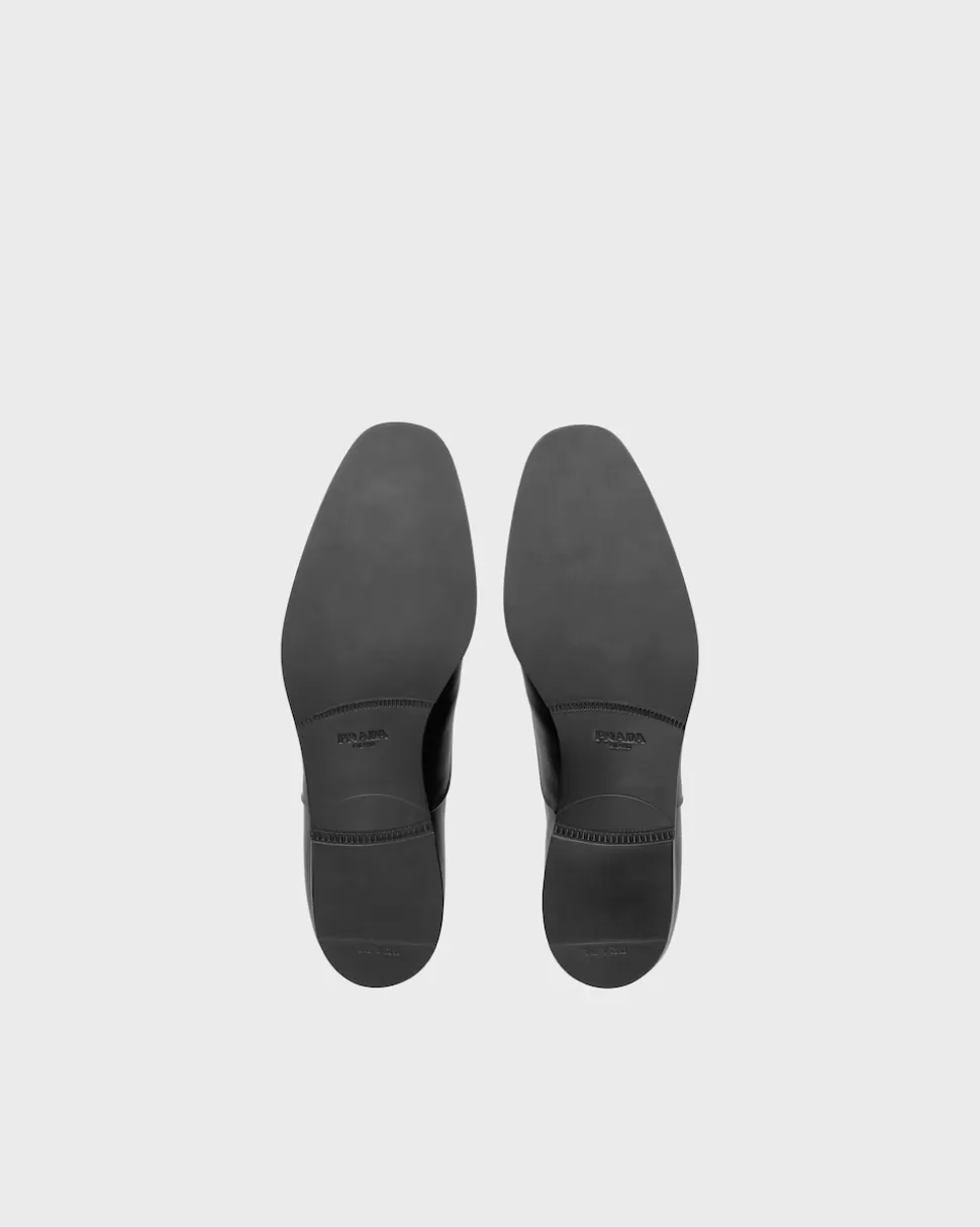 Prada Zapatos Oxford De Piel Cepillada Con Cordones^Hombre ZAPATOS CON CORDONES