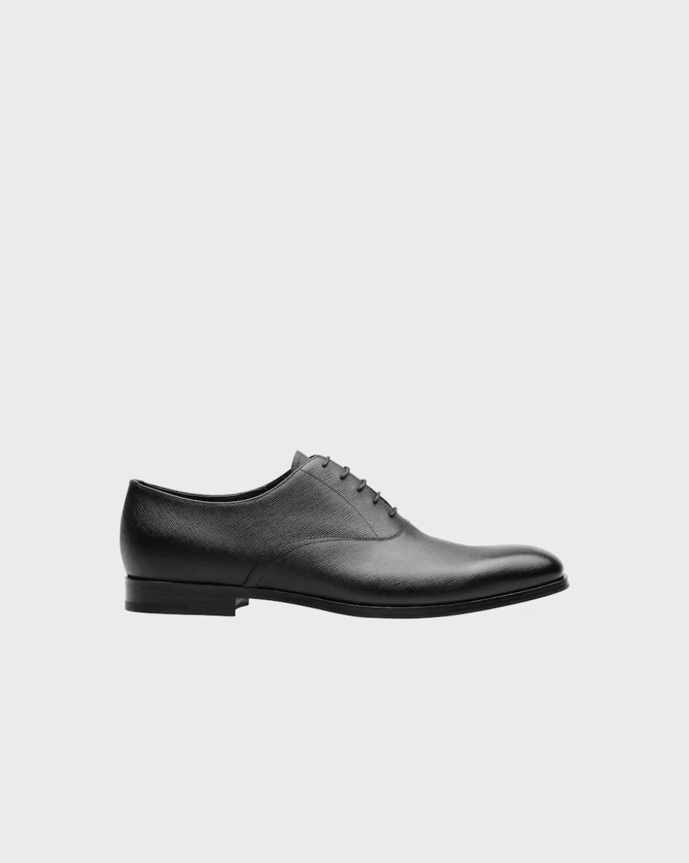 Prada Zapatos Oxford De Suave Piel Saffiano^Hombre ZAPATOS CON CORDONES