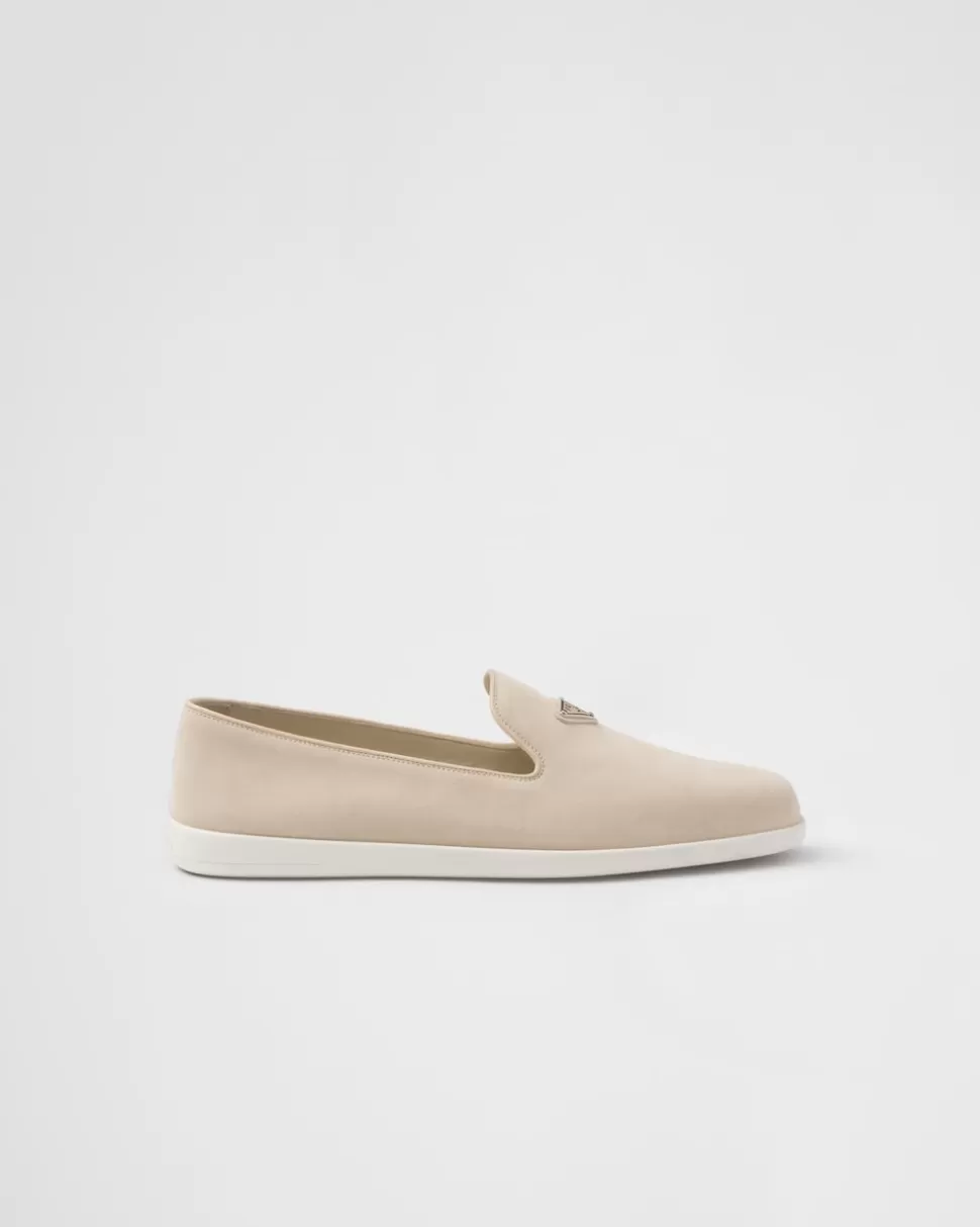 Prada Zapatos Sin Cordones De Ante De Becerro^Hombre MOCASINES