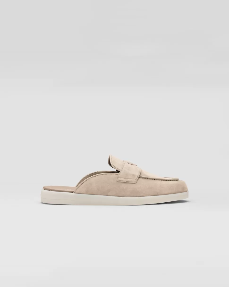 Prada Zuecos De Ante^Hombre SANDALIAS | MOCASINES