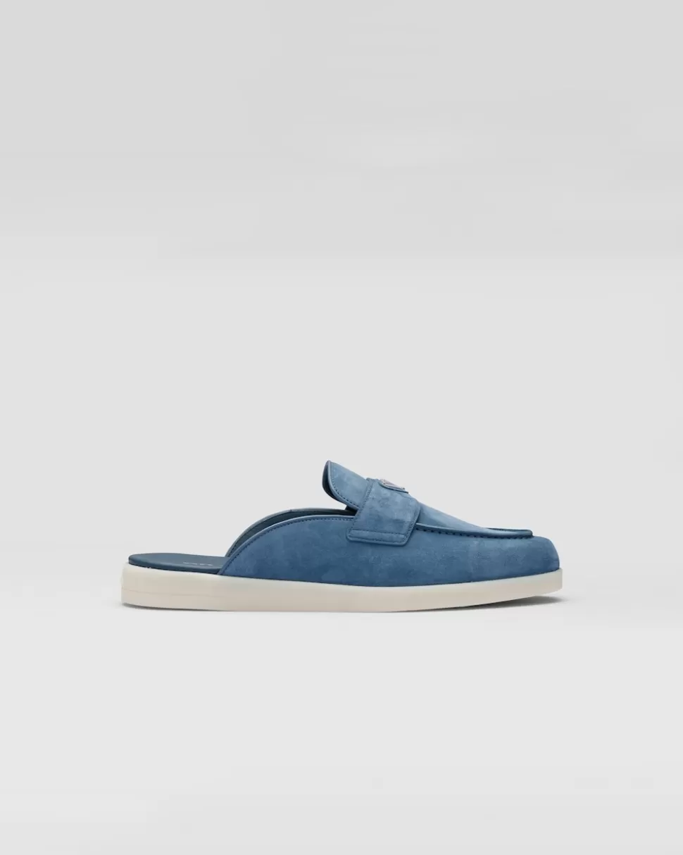 Prada Zuecos De Ante^Hombre MOCASINES | SANDALIAS