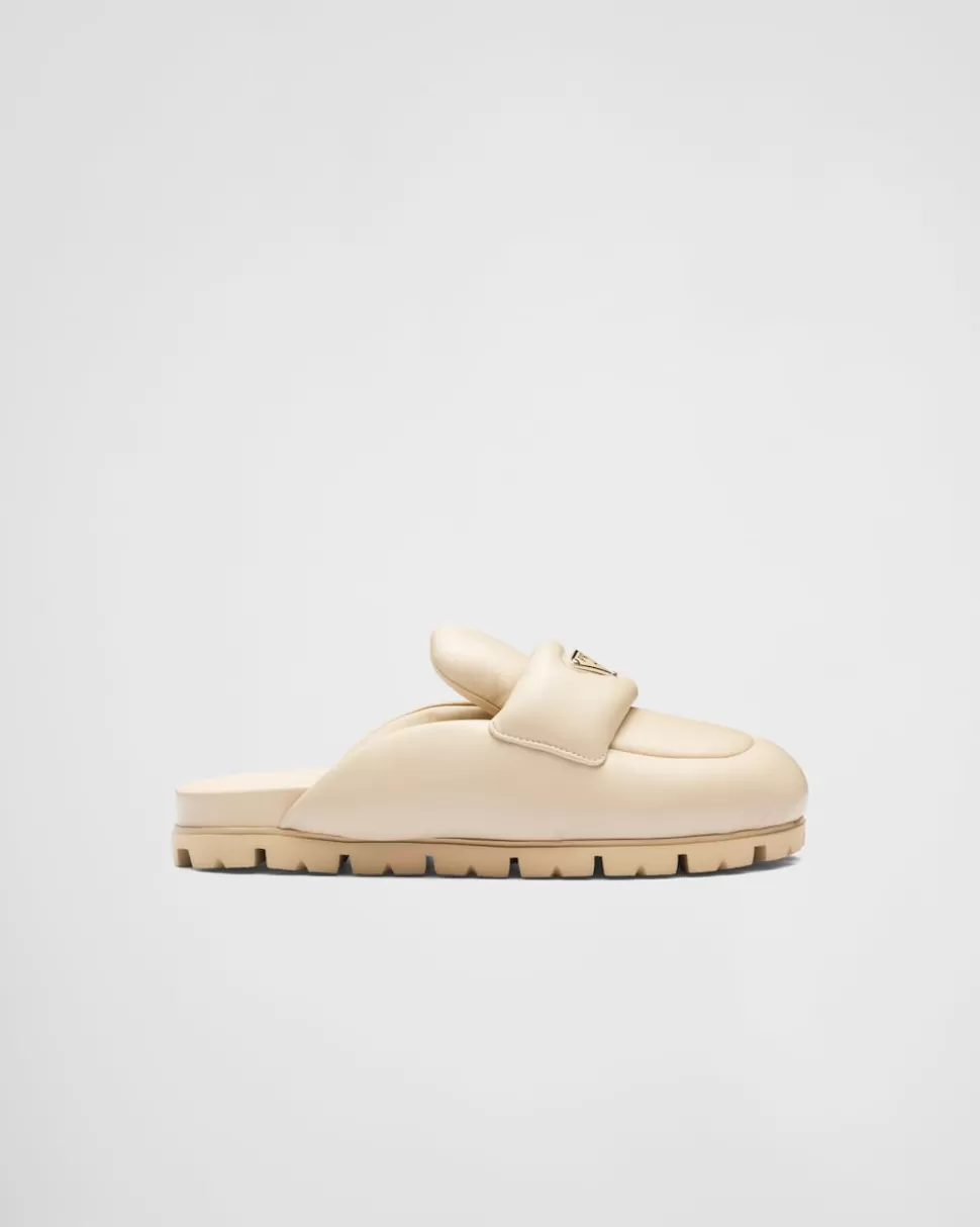 Prada Zuecos De Napa Soft^Mujer PANTUFLAS Y CHINELAS