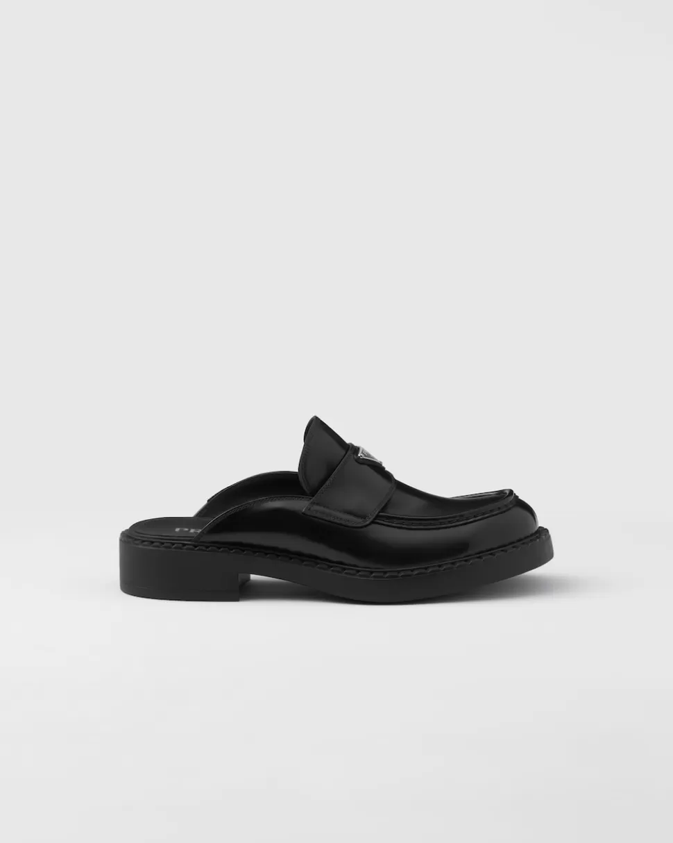Prada Zuecos En Piel Cepillada^Hombre MOCASINES